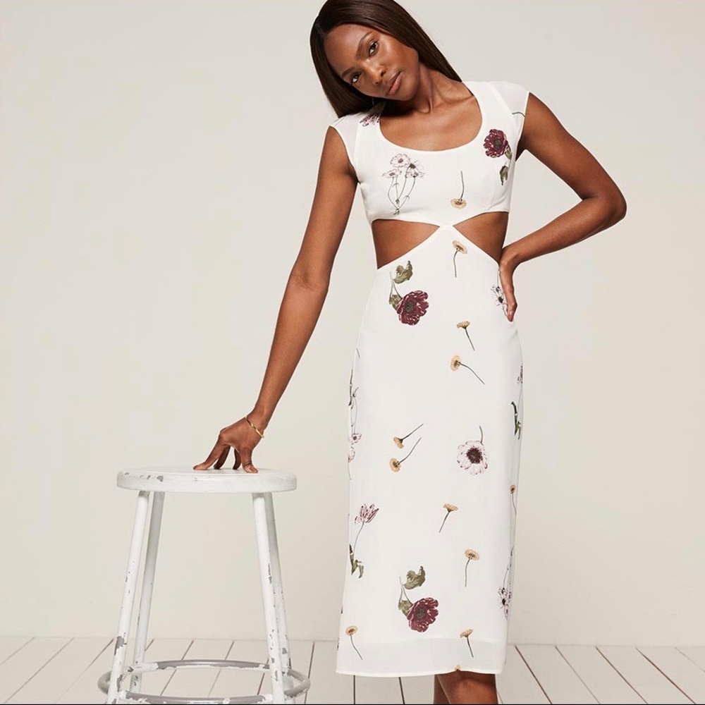 BNWT Reformation Saylor Dress in Gardenia
